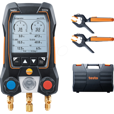 TESTO 0564 5502 - App-gesteuerte digitale Monteurhilfe testo 550s, Smart-Set TESTO 0564 5502 - App-gesteuerte digitale Monteurhilfe testo 550s, Smart-Set