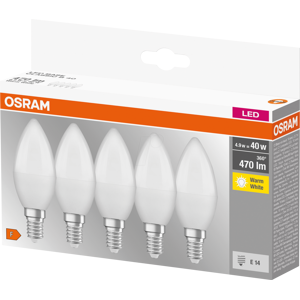 LEDVANCE GMBH OSR 075184411 - LED-Lampe BASE RETRO E14, 5,5 W, 470 lm, 2700 K, 5er-Pack LEDVANCE GMBH OSR 075184411 - LED-Lampe BASE RETRO E14, 5,5 W, 470 lm, 2700 K, 5er-Pack