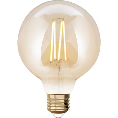 WiZ Amber LED-Lampe - Energieklasse A++ - Dimmbare 6,5W Smart-Leuchte WiZ Amber LED-Lampe - Energieklasse A++ - Dimmbare 6,5W Smart-Leuchte