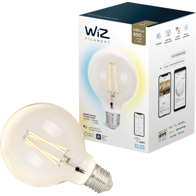 WiZ Smarte LED-Lampe E27 Dimmbar - LED-Leuchte - Weiß WiZ Smarte LED-Lampe E27 Dimmbar - LED-Leuchte - Weiß