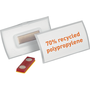 DURABLE 825919 - Namensschild, 40x75 mm, Magnet, konvex, 10 Stück DURABLE 825919 - Namensschild, 40x75 mm, Magnet, konvex, 10 Stück