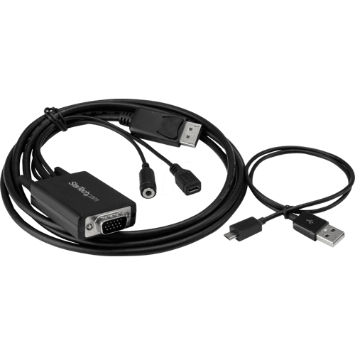 StarTech.com ST DP2VGAAMM2M - Kabel, DP-Stecker > VGA-Stecker, Audio, 2,0 m