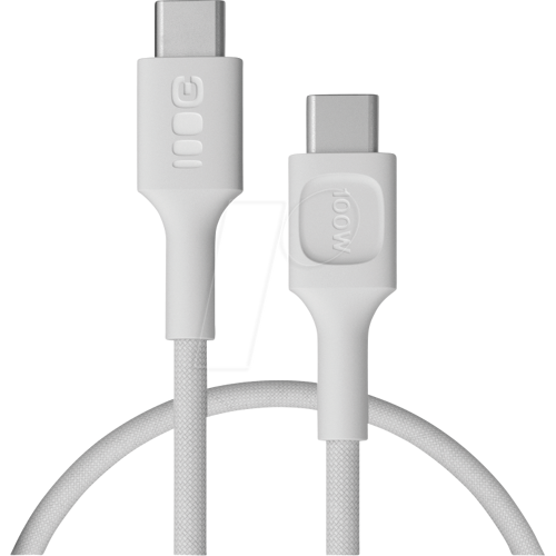 Green Cell GC KAB100PS30SW - Daten-/ Ladekabel USB C-Stecker > C Stecker, 100 W, 0,3 m, weiß