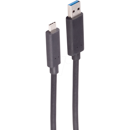 SHIVERPEAKS SHVP BS30-38075 - USB 5Gb/s Hybridkabel, A-Stecker > C-Stecker, 10,00m, schwarz