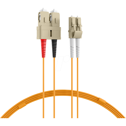 EFB-ELEKTRONIK EFB O0320.0,50 - Duplex Jumper LC-SC 25/125µ, OM2, LSZH, orange, 2 mm, 0,5 m