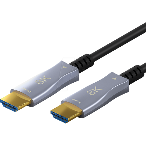 GOOBAY 65559 - Aktiv Optisches HDMI Kabel (AOC), 8K 60Hz, 20 m