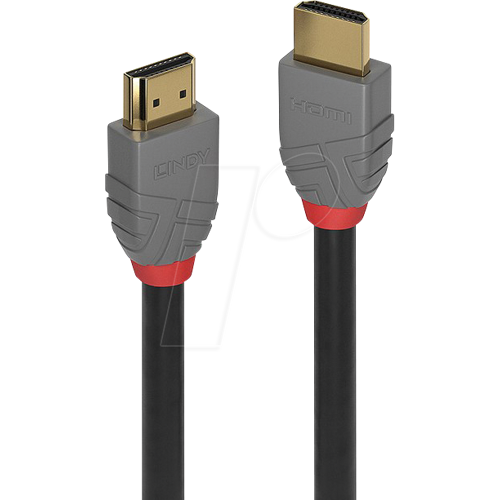 LINDY 36951 - HDMI Kabel - Anthra Line, zertifiziert, 10K120Hz, 0,5 m