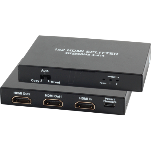 SHIVERPEAKS SHVP SP05-10001 - HDMI™ Splitter 4K/2K 60 Hz, HDR, 1in / 2out
