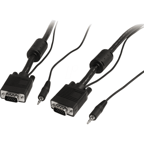 StarTech.com ST MXTHQMM2MA - VGA Monitor Kabel 15-pol VGA Audio Stecker 2 m