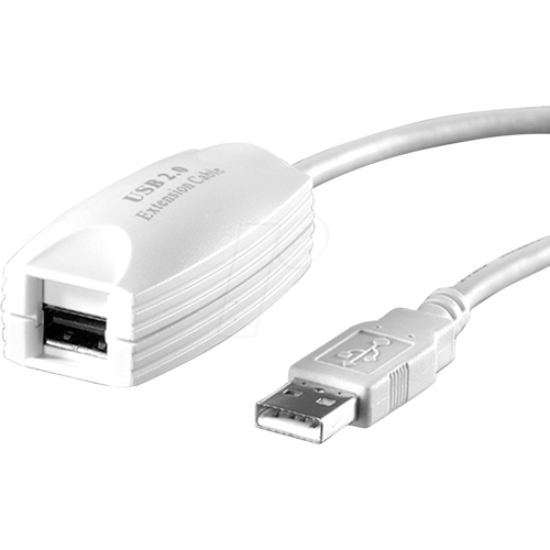 VALUE 12991100 - USB 2.0 Kabel, A St. auf A Bu., weiß, 5,0 m
