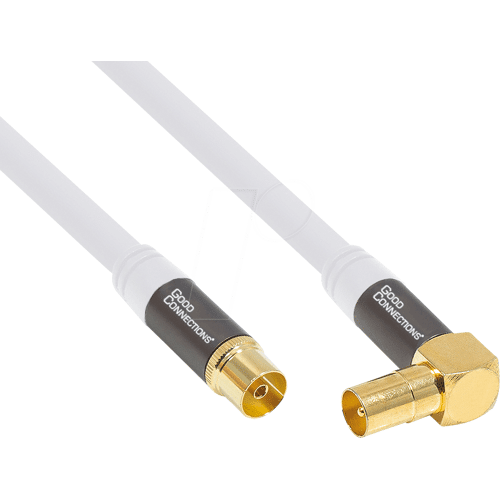 GOOD CONNECTIONS GC M2061 - Antennenkabel SmartFLEX IEC Stecker gewinkelt Buchse 1m
