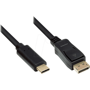 GOOD CONNECTIONS GC M0108 - USB Kabel, C-Stecker > DisplayPort 1.2-Stecker, UHD, 5 m GOOD CONNECTIONS GC M0108 - USB Kabel, C-Stecker > DisplayPort 1.2-Stecker, UHD, 5 m