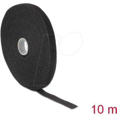 DELOCK 18712 - Klettband auf Rolle, 10 m x 13 mm, schwarz DELOCK 18712 - Klettband auf Rolle, 10 m x 13 mm, schwarz