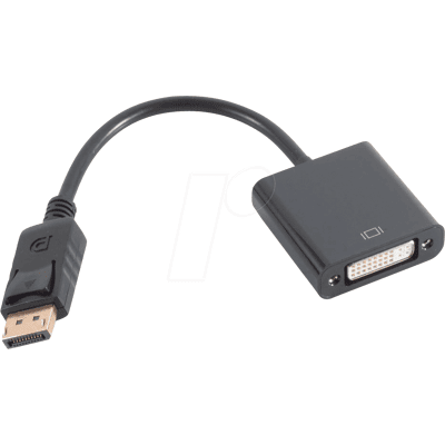 SHIVERPEAKS SHVP BS14-05010 - DisplayPort Adapter, DP Stecker auf DVI Buchse SHIVERPEAKS SHVP BS14-05010 - DisplayPort Adapter, DP Stecker auf DVI Buchse