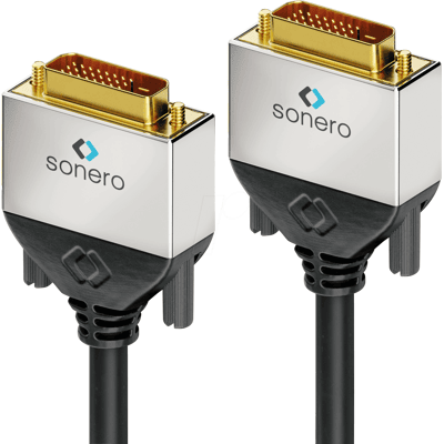 SONERO SON DC500-100 - DVI Monitor Kabel DVI 24+1 Stecker, Dual Link, 10 m SONERO SON DC500-100 - DVI Monitor Kabel DVI 24+1 Stecker, Dual Link, 10 m