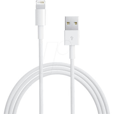 APPLE MD818ZM/A - Sync- & Ladekabel, USB-A -> Lightning, 1,0 m, weiß APPLE MD818ZM/A - Sync- & Ladekabel, USB-A -> Lightning, 1,0 m, weiß