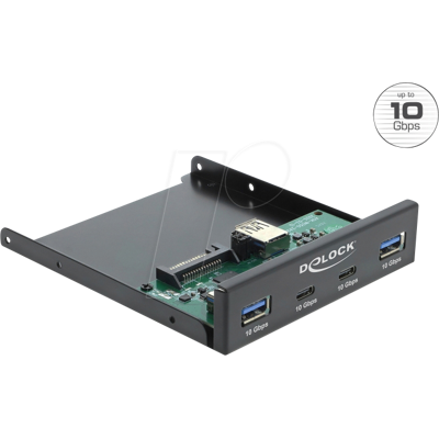 DELOCK 64369 - Front Panel 3.5", 2 x USB-C, 2 x USB-A, USB 10 Gbps DELOCK 64369 - Front Panel 3.5", 2 x USB-C, 2 x USB-A, USB 10 Gbps