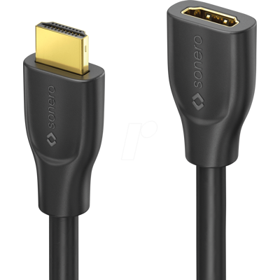 SONERO SON X-PHC040-010 - HDMI Verlängerungskabel, 4K 60Hz, 1,0m SONERO SON X-PHC040-010 - HDMI Verlängerungskabel, 4K 60Hz, 1,0m