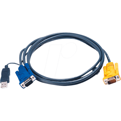 ATEN 2L-5202UP - KVM-Kabel VGA USB, schwarz, 1,8 m ATEN 2L-5202UP - KVM-Kabel VGA USB, schwarz, 1,8 m