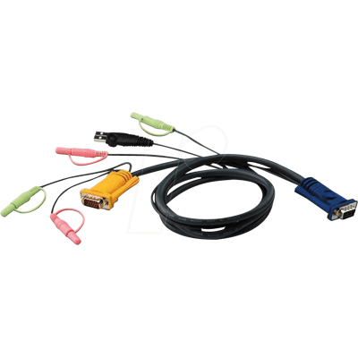 ATEN 2L-5305U - KVM-Kabel, VGA, USB, 5.0m ATEN 2L-5305U - KVM-Kabel, VGA, USB, 5.0m