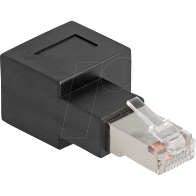 DELOCK 87864 - Netzwerk Adapter RJ45 Stecker / Buchse, Cat.6A, rechts gewinkelt DELOCK 87864 - Netzwerk Adapter RJ45 Stecker / Buchse, Cat.6A, rechts gewinkelt