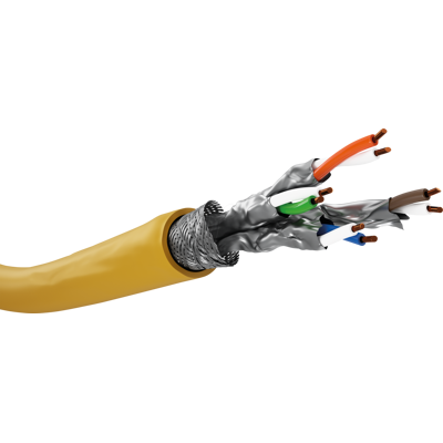 GOOBAY 61126 - Cat.8.1 Verlegekabel, S/FTP (PiMF), CU, gelb, 25 m GOOBAY 61126 - Cat.8.1 Verlegekabel, S/FTP (PiMF), CU, gelb, 25 m