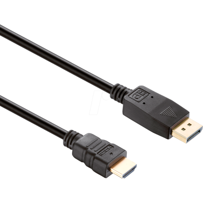 HDSUPPLY HDS X-DC055-015 - DP Stecker auf HDMI Stecker, 1080p, schwarz, 1,5 m HDSUPPLY HDS X-DC055-015 - DP Stecker auf HDMI Stecker, 1080p, schwarz, 1,5 m