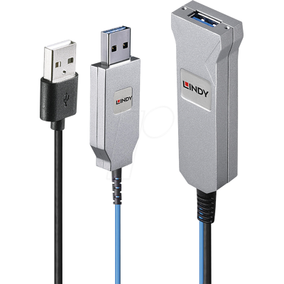 LINDY 43345 - USB 5 Gb/s AOC Kabel, USB-A Stecker auf Buchse, 30 m LINDY 43345 - USB 5 Gb/s AOC Kabel, USB-A Stecker auf Buchse, 30 m
