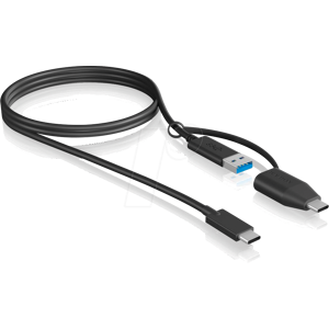 Icybox ICY IB-CB034 - USB 3.1 Type-C® zu USB-A & Type-C® Kabel, 1,00 m