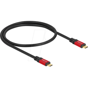 DELOCK 80651 - USB 4.0 Kabel, 20 Gbit/s, 100 W, 4K 60Hz, 0,5 m
