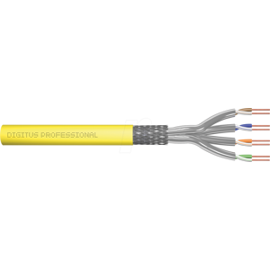 DIGITUS 1743AVH1 - Verlegekabel Cat.7A, S/FTP, 1500 MHz, gelb, 100 m