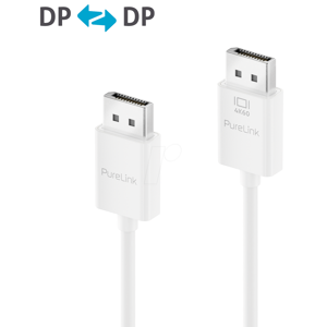 PURELINK PURE IS2020-030 - DisplayPort 1.2 Kabel, 4K 60 Hz, weiß, 3 m