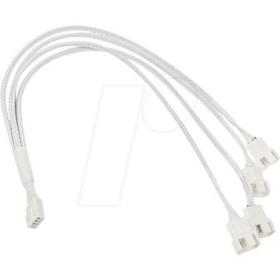 KOLINK 06683 - Kolink 1-4 PWM Lüfter Splitterkabel - 35 cm, geflochten, weiß KOLINK 06683 - Kolink 1-4 PWM Lüfter Splitterkabel - 35 cm, geflochten, weiß