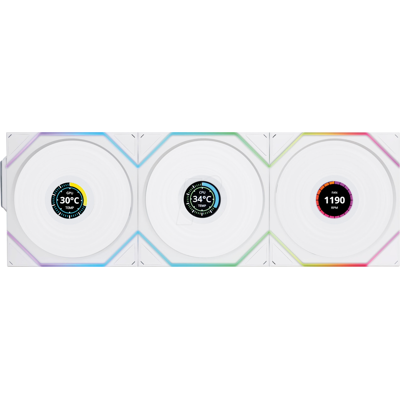 LIAN RTLLCD1W3W - Lian Li Wireless Reverse Lüfter, 3er-Pack 120 mm, weiß LIAN RTLLCD1W3W - Lian Li Wireless Reverse Lüfter, 3er-Pack 120 mm, weiß