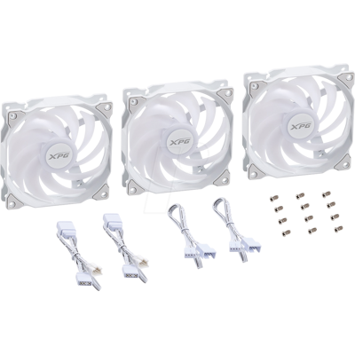 ADATA XPG 46621 - XPG VENTO 120, 120 mm, ARGB, PWM, weiß, 3er Pack ADATA XPG 46621 - XPG VENTO 120, 120 mm, ARGB, PWM, weiß, 3er Pack