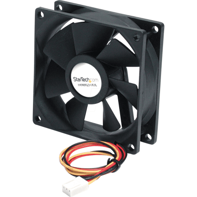 StarTech.com ST FAN8X25TX3L - Gehäuselüfter, 3-pin Molex, 80 mm StarTech.com ST FAN8X25TX3L - Gehäuselüfter, 3-pin Molex, 80 mm