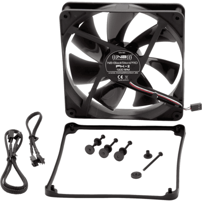NOISEBLOCK PK2 - Noiseblocker BlackSilent Pro Fan PK2, 140 mm NOISEBLOCK PK2 - Noiseblocker BlackSilent Pro Fan PK2, 140 mm