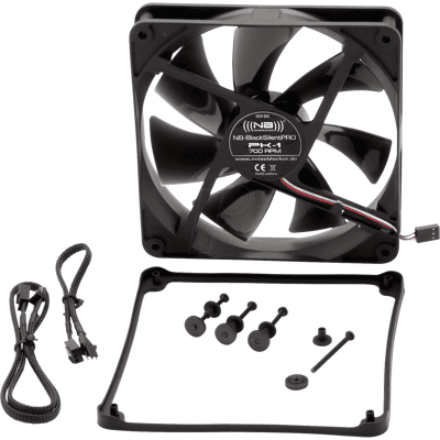 NOISEBLOCK PK1 - Noiseblocker BlackSilent Pro Fan PK1, 140 mm NOISEBLOCK PK1 - Noiseblocker BlackSilent Pro Fan PK1, 140 mm