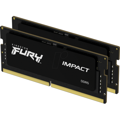 Kingston 51KI3264-2038 - 32GB DDR5 6400 CL38 SO (Kit of 2) FURY Impact XMP Kingston 51KI3264-2038 - 32GB DDR5 6400 CL38 SO (Kit of 2) FURY Impact XMP