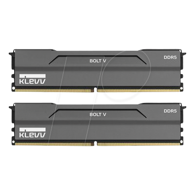 50KV3260-2028BG - 2x 16 GB DDR5 6000 CL28 KLEVV BOLT V, grau 50KV3260-2028BG - 2x 16 GB DDR5 6000 CL28 KLEVV BOLT V, grau