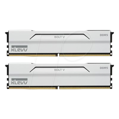 50KV6460-2030BW - 2x 32 GB DDR5 6000 CL30 KLEVV BOLT V, weiß 50KV6460-2030BW - 2x 32 GB DDR5 6000 CL30 KLEVV BOLT V, weiß