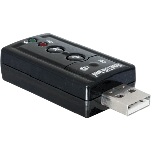 DELOCK 61645 - Soundkarte, extern, Adapter, USB 2.0, 3.5 mm