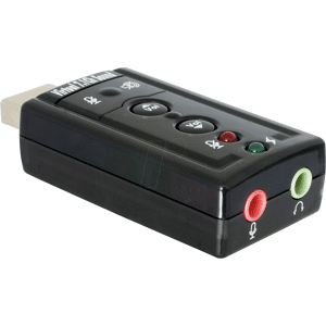 DELOCK 61645 - Soundkarte, extern, Adapter, USB 2.0, 3.5 mm