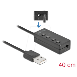 DELOCK 66731 - Soundkarte, extern, Tastensteuerung, USB 2.0