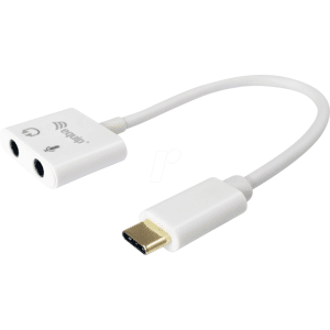 EQUIP 133460 - USB C Audio Adapter -> 2x 3,5 mm Stereo Buchse