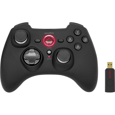 Speedlink SL-650110-BK - RAIT Gamepad für PC/PS3/Switch/OLED, Wireless, schwarz Speedlink SL-650110-BK - RAIT Gamepad für PC/PS3/Switch/OLED, Wireless, schwarz