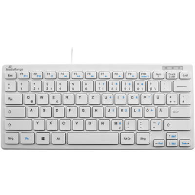 MEDIARANGE MR OS113 - Tastatur, USB, weiß, flach, kompakt MEDIARANGE MR OS113 - Tastatur, USB, weiß, flach, kompakt