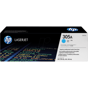 Hewlett Packard TONER CE411A - HP-Toner, cyan, 305A, original