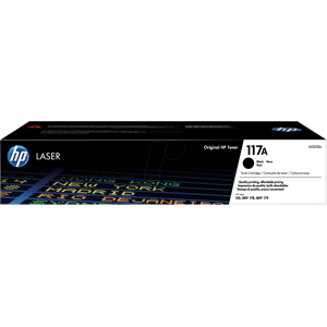 Hewlett Packard TONER W2070A - HP-Toner, schwarz, 117A, original