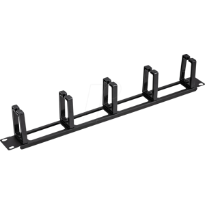 VALUE 26990324 - 19" Kabelführungspanel, 5 Bügel, schwarz VALUE 26990324 - 19" Kabelführungspanel, 5 Bügel, schwarz